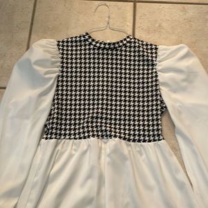 Houndstooth top